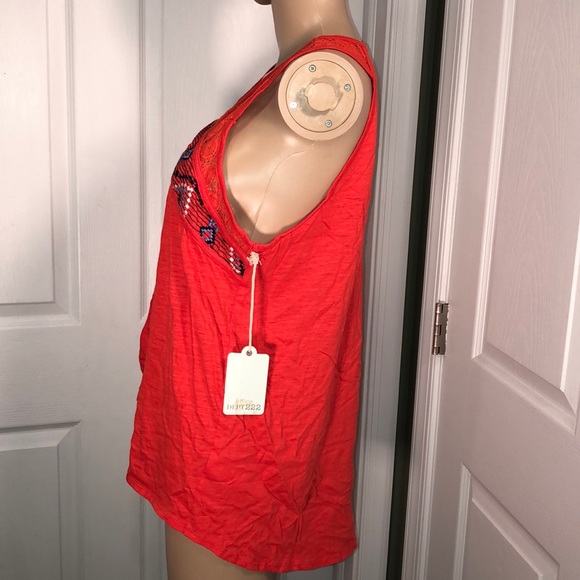 Dept. 222 Orange Top. NWT.  M - Picture 3 of 8